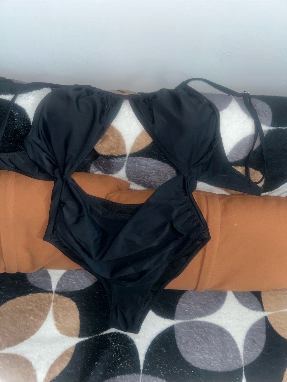 Flattering Black Women’s Cutout Viral Tik Tok One Piece suite.